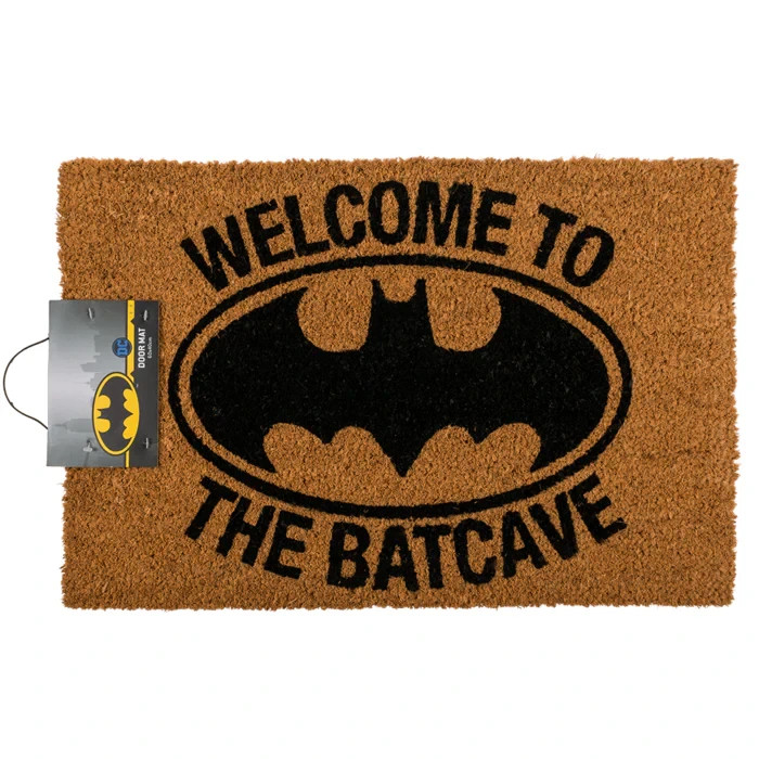 Felpudo BATMAN "Welcome to the Batcave" 60x40cm | Antideslizante ✨