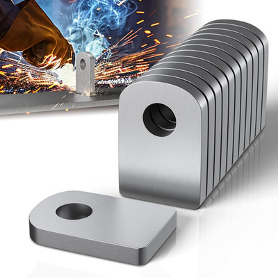 12 Pcs Weld on Tabs with Holes, Weld on Steel Gussets, Weld on Shock Mounts, Wel