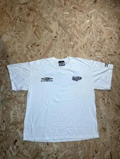 Vintage Umbro Pepsi MLS Dribble Pass Score T-Shirt Mens XL White Soccer Tee