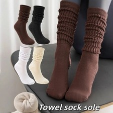 Slouch Socks Men Women Cotton Scrunch Knee High Long Heavy Socks - Free Shipping