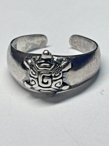 NOVICA "Walk Slowly" Sterling Silver Turtle Toe Ring 2.6g