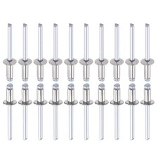 5mm x 10mm (DxL) Blind Rivets - 25Pack 304 Stainless Steel Dome Open End Rivet