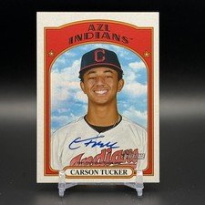 Carson Tucker 2021 Topps Heritage Minor League Real One Autographs #ROA-CT