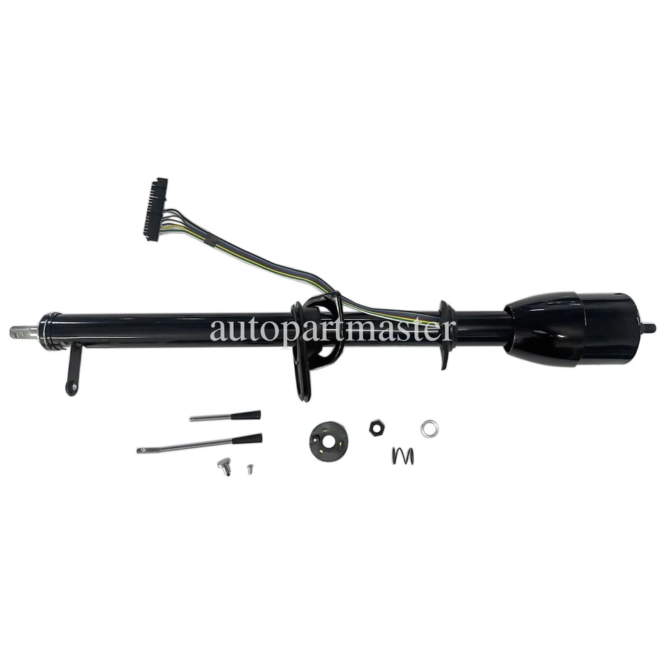 Columna de dirección negra 35" cambio Manua para camioneta Chevy C10 GMC 1967-1972 Foto 3 de 4