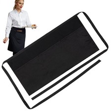 Short Half Waist Apron With Pocket Chef Waiter Waitress Kitchen Craft Bar Cafe