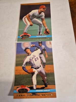 Viola & Sabo 1991 TOPPS STADIUM CLUB ERROR CARD FRONT ALL STAR Back W.S #160 190