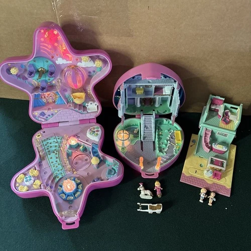 Polly Pocket Star and heart 1990-1993 Bluebird Assorted Pieces Lot