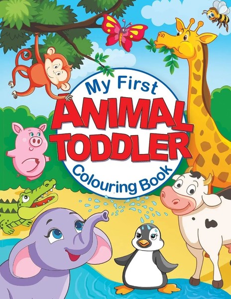 My First Animal Toddler Colouring Book Feel Happy Books Taschenbuch Englisch-image