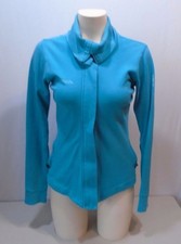 BENCH Women's Blue Long Sleeve Mock Full Zip Sweat Jacket Size Medium