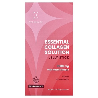 Everydaze, Collagen Jelly Stick, Granatapfel, 3.000 mg, 10 Sticks, je 20g