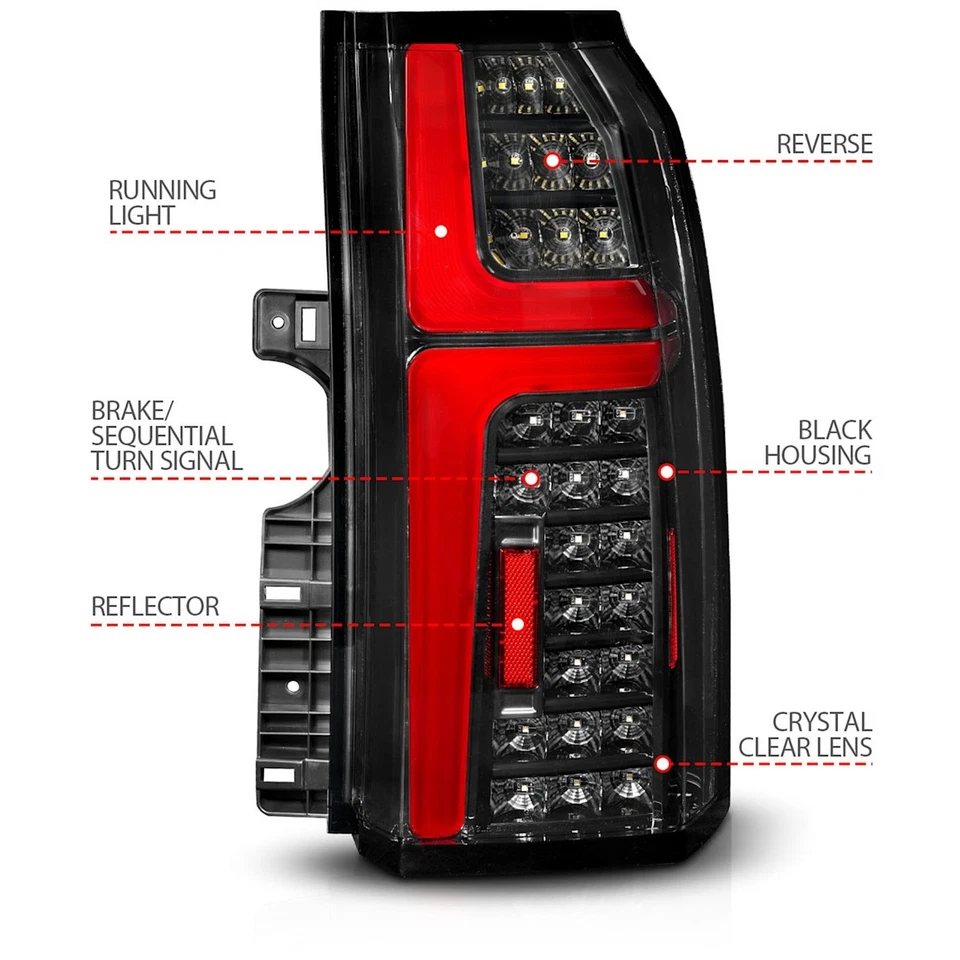 Juego de 2 luces traseras 311467 Anzo lado conductor y pasajero para Chevy par Foto 4 de 4