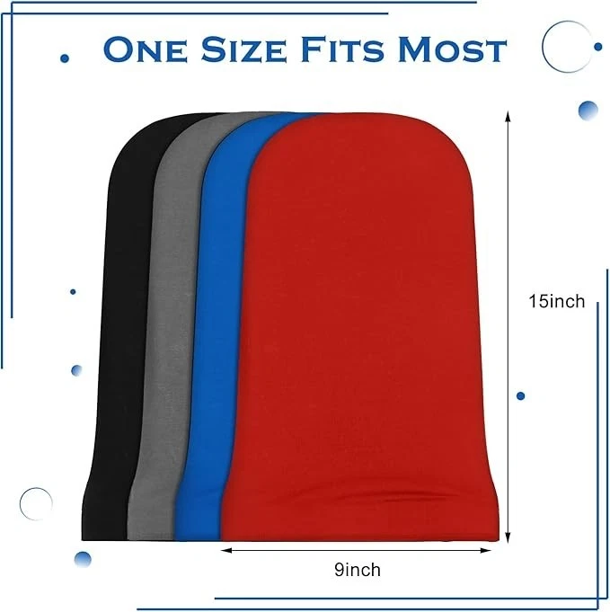 Gorra Dreadlock unisex de 4 piezas talla única-mediana, roja, azul, gris oscuro, negra  Foto 2 de 4