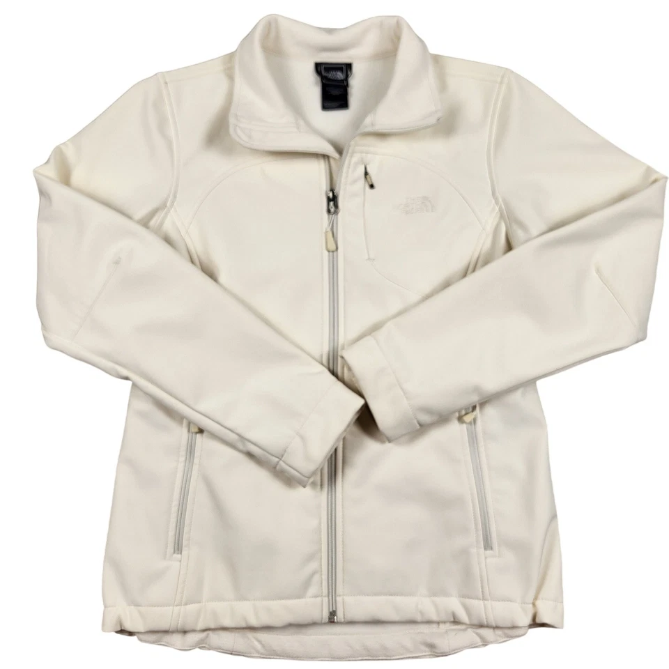 Chaqueta forrada de vellón The North Face para mujer M mediana crema suave Foto 2 de 4