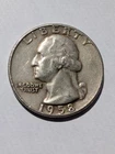 1958-D Washington Quarter, Circulated, 90% Silver, w/Subtle Pleasant Toning
