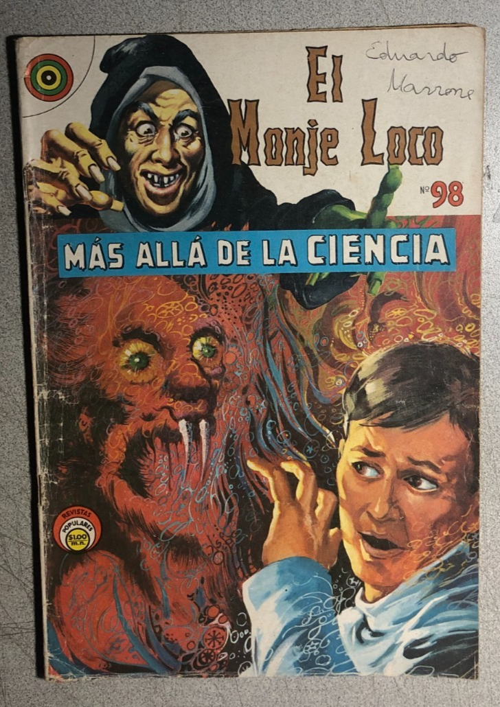 EL MONJE LOCO #98 (1969) Mexican horror comic book in Spanish VG+