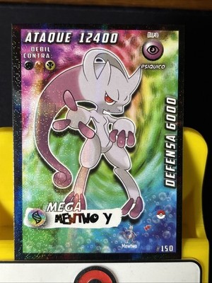 Pokemon Mega Mewtwo Y #150 Cosmo Holo 2020 Peru Mega Evolution M/NM