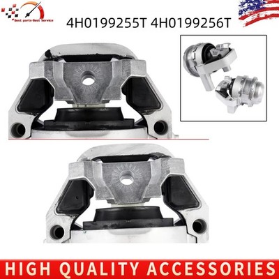 L & R Engine Mount For 2013-2018 Audi S6 S7 RS7 4.0L V8 4H0199255T 4H0199256T