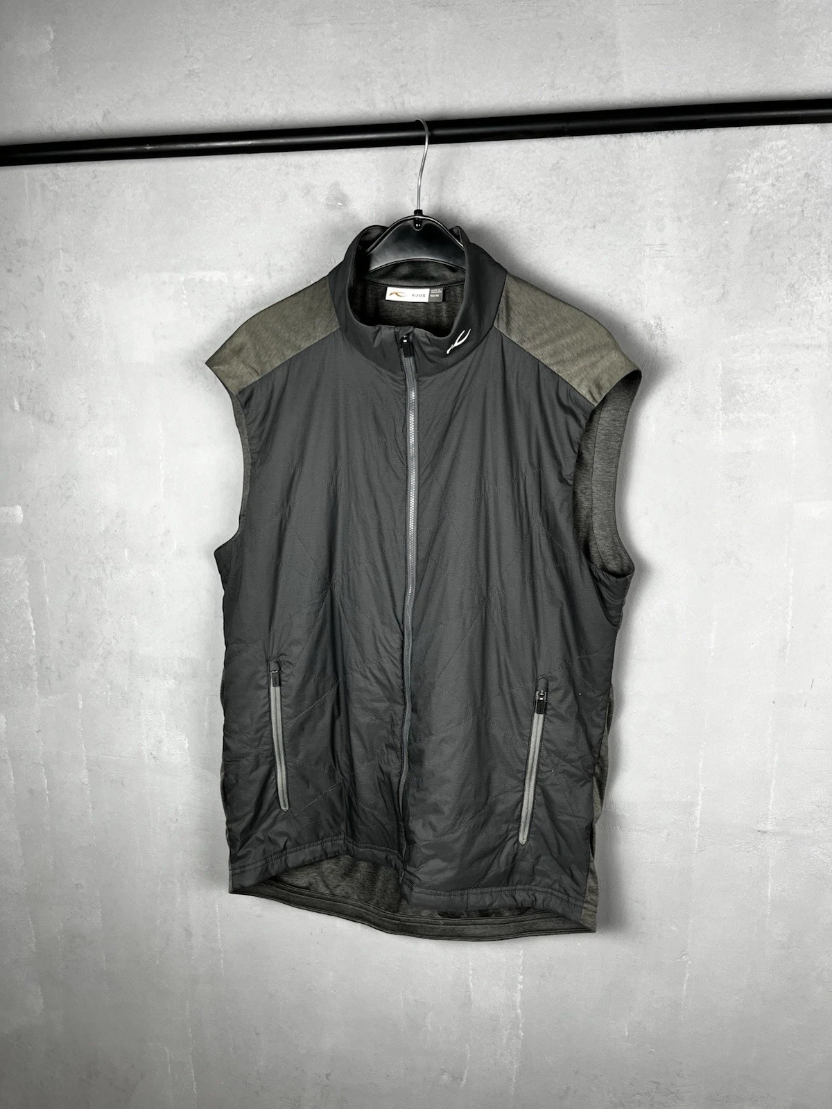 KJUS Men's BlackCombe Vest Size 50/M Full Zip