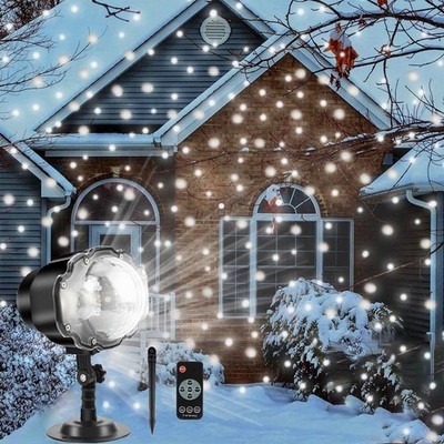 Borelor Snowfall LED Lights IP65 Waterproof Mini light, Black 