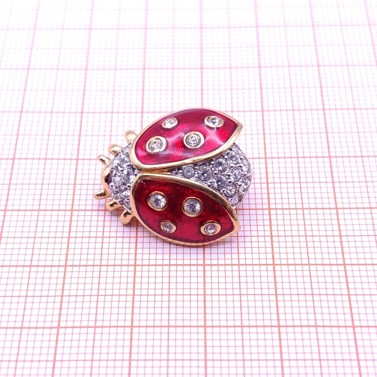 ⭐ Swarovski Brosche Anstecknadel Stecker Pin Anhänger Perle Stein Gold 072 ⭐