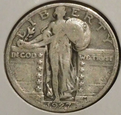 Silver Quarter - Standing Liberty - 1927 [810]