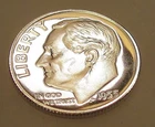1955 Gem CAMEO  Proof  "EYE CANDY" Dime 90% Silver Blazing Luster  #506 ~ 8