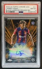 2023-24 Topps Chrome Lamine Yamal Black Lazer Auto RC Orange Refractor /25 PSA 8