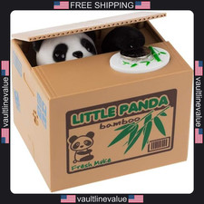 Barelove Niños Panda Hucha Electrónica Contador de Monedas Cerraduras Seguras para Niños