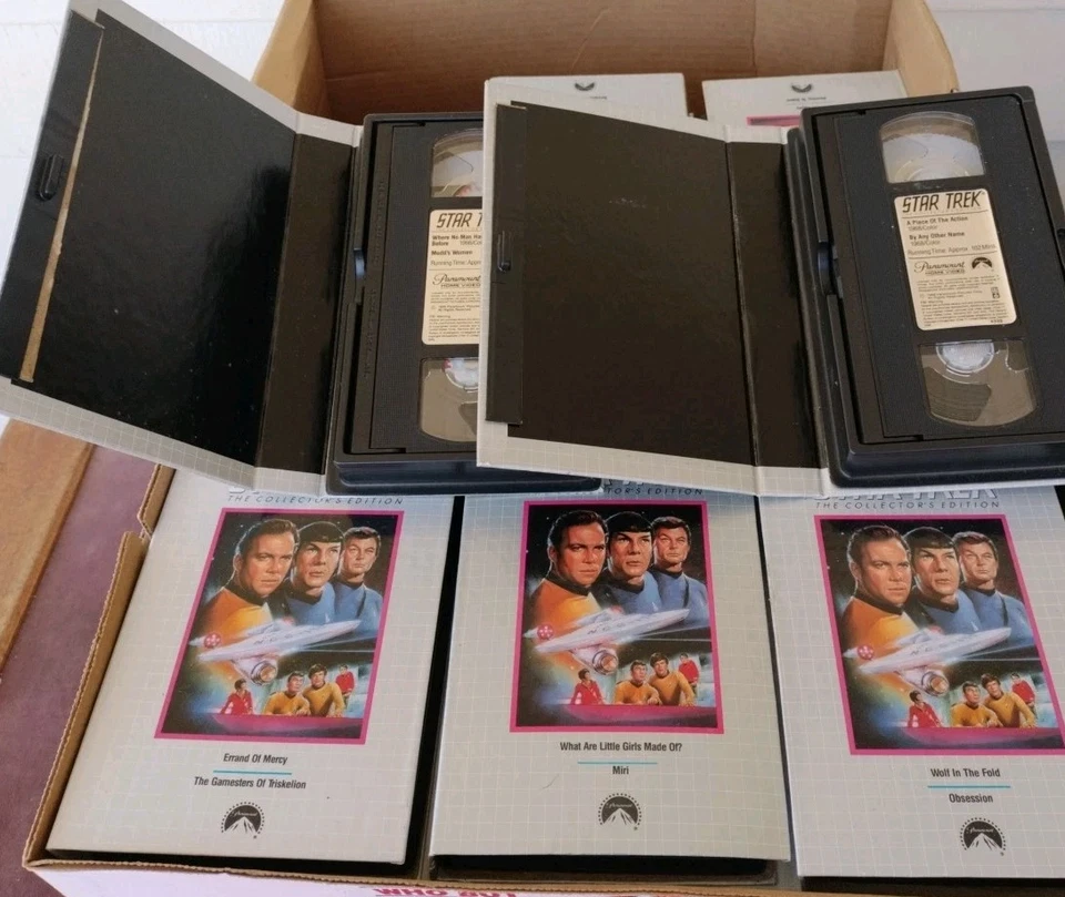 Star Trek Collector's Edition Series VHS 39 Tapes Futuristic Space Lot Classic  - Image 2 of 4