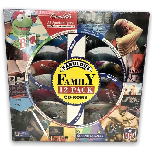 Rhinosoft Interactive Family 12 Pack CD Bundle PC Windows NFL Maps Animal Muppet - 第 1/9 張圖片