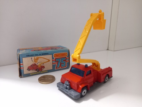 MATCHBOX LESNEY VINTAGE SUPERFAST NEW 13 SNORKEL FIRE ENGINE 241046 - Foto 4 di 6