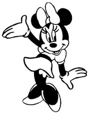 Minnie Mouse, Vinyl Wall Decal, Truck, Car, Trailer Decal