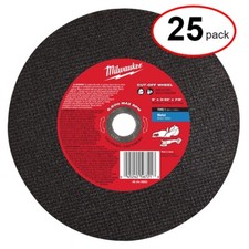 Milwaukee 49-94-9000 9" X 3/32" X 7/8" METAL CUT-OFF WHEEL - 25Pack 