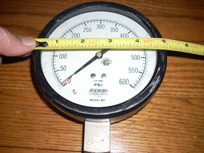 #ad #ad Vintage FOXBORO Model MT Pressure TEST GAUGE 600 PSI. $19.95