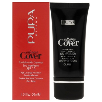 PUPA Milano Extreme Cover Foundation SPF 15 - High Coverage - Corrects Skin S...