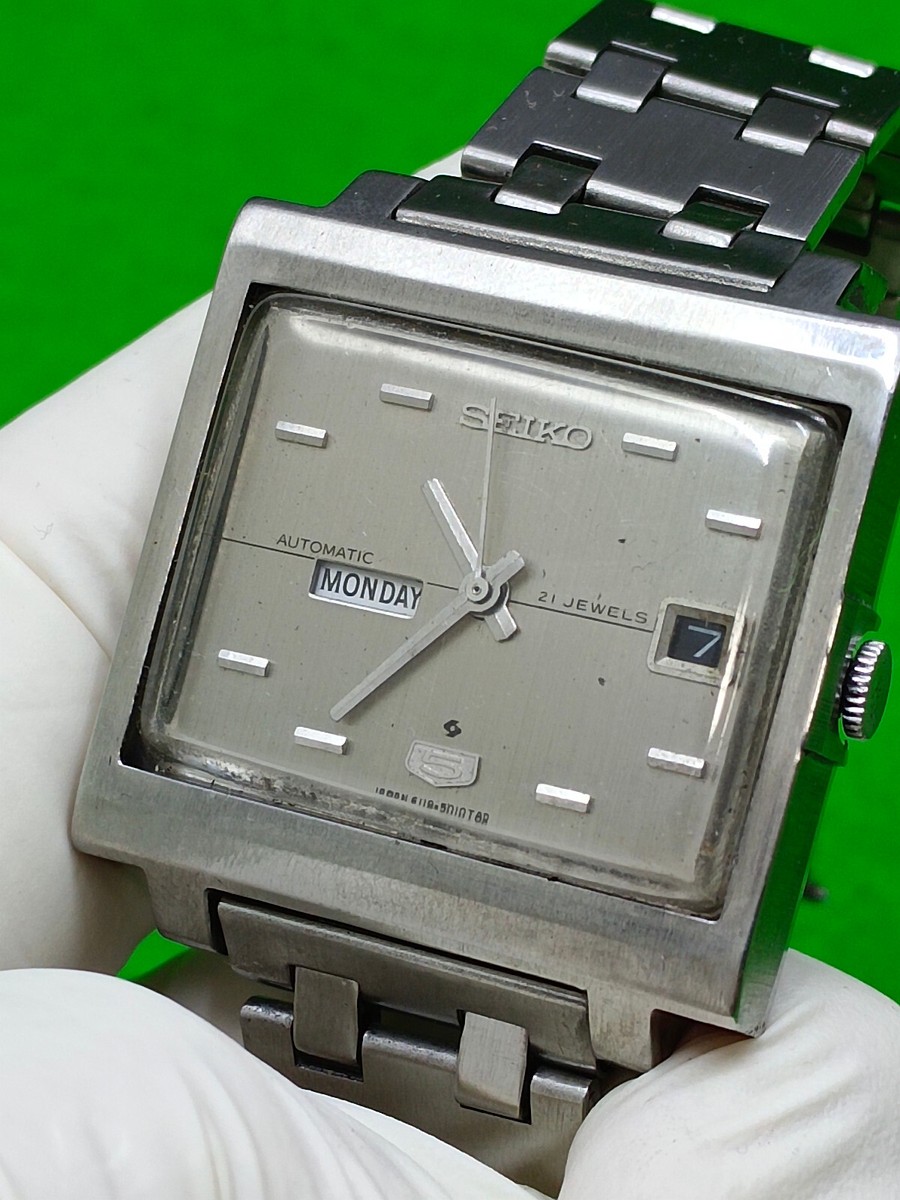 セイコー5. 6119. ビンテージ自動巻 vintage SEIKO 5 watch Automatic Japan 6119-5000 Day / Date