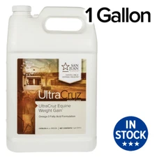 UltraCruz Equine Weight Gain Supplement for Horses, 1 Gallon, Liquid (32 Days)