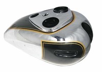 Ariel Square Four 4F Roter JäGer Schwarz Lackierter Chrom Benzin Kraftstofftank