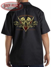 CUSTOM BIG BLOCKS Mechanics Work Shirt ~ 700 HP ~ Torque & Attitude V8