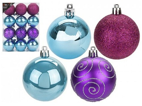 Bright Colour Xmas Tree Ornaments Hanging Baubles,Star,Heart,Drops Xmas Decor - Picture 12 of 17