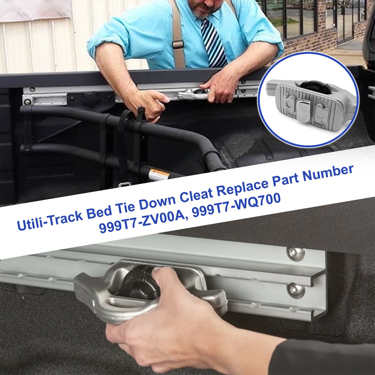 Utili-track Bed Tie Down Cleat 999T7-ZV00A for Nissan Frontier 05