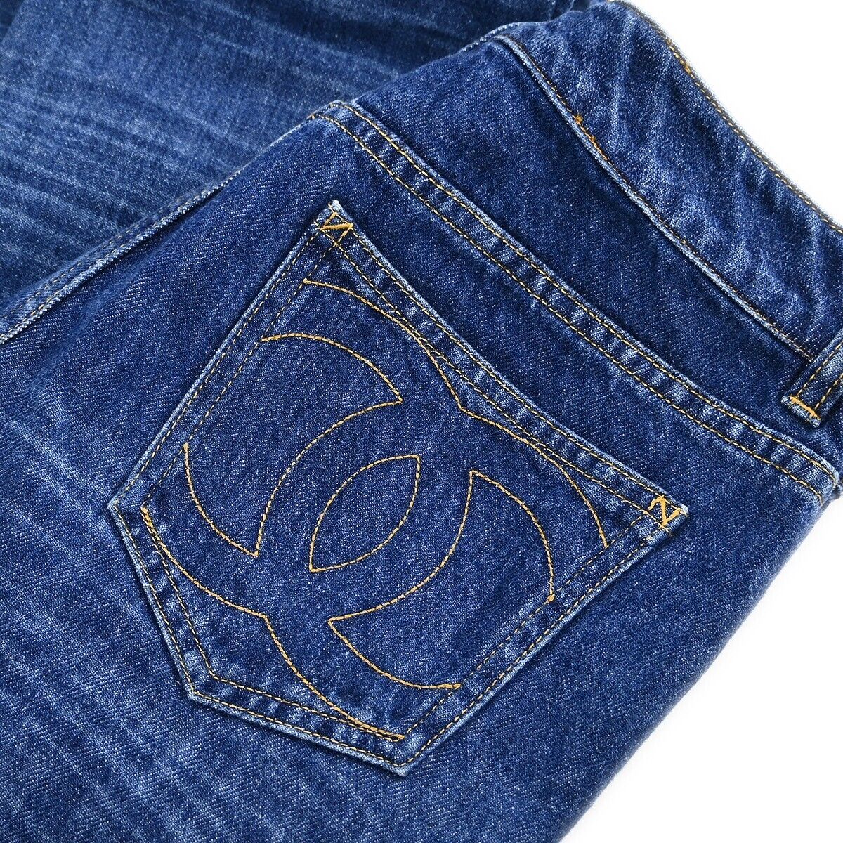 Chanel Long Denim Pants Blue P47303V35491 #36 114175 | eBay Chanel Long Denim Pants Blue P47303V35491 #36 114175 | eBay