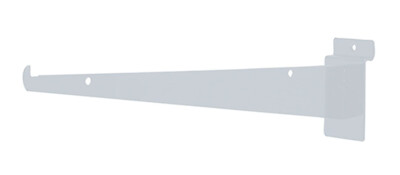 10 Slatwall Slat Grid 12''  Knife Shelf Brackets White With Lip Shelving Display