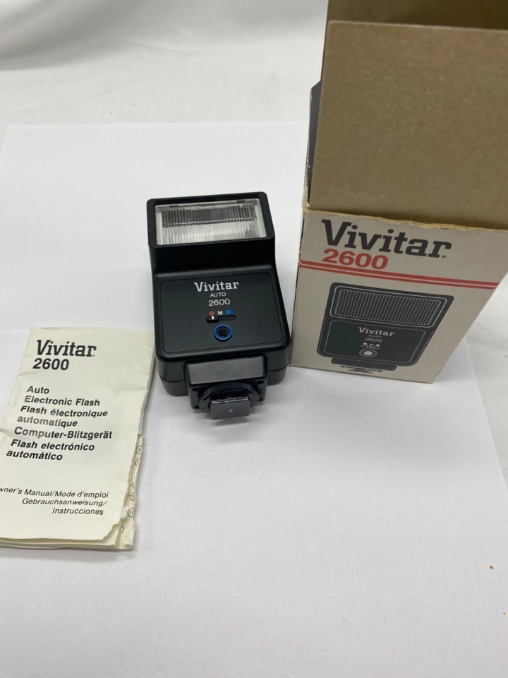 Flash cámara electrónica Vivitar 2600 serie # 6059634 Foto 3 de 4