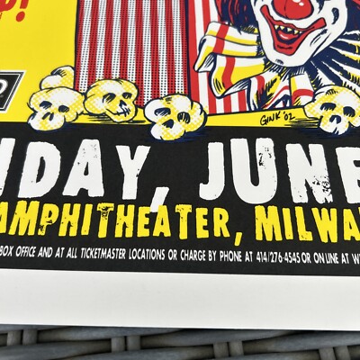 Blink 182 Green Day Pop Disaster Tour 2002 Poster Artist Signed