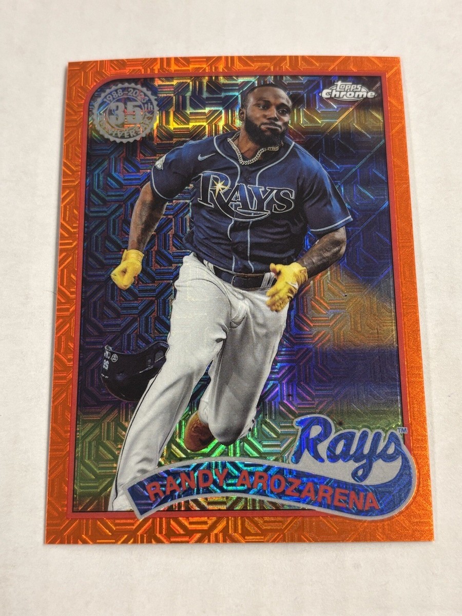 MLB Randy Arozarena 150枚限定直筆サインカード 2024 Topps Series 1 Randy Arozarena Silver Pack Orange Mojo