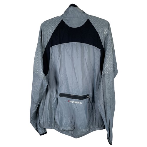 Louis Garneau Mens Blink RTR Cycling Softshell Wind Jacket XL Gray Full Zip Vent - Picture 3 of 7