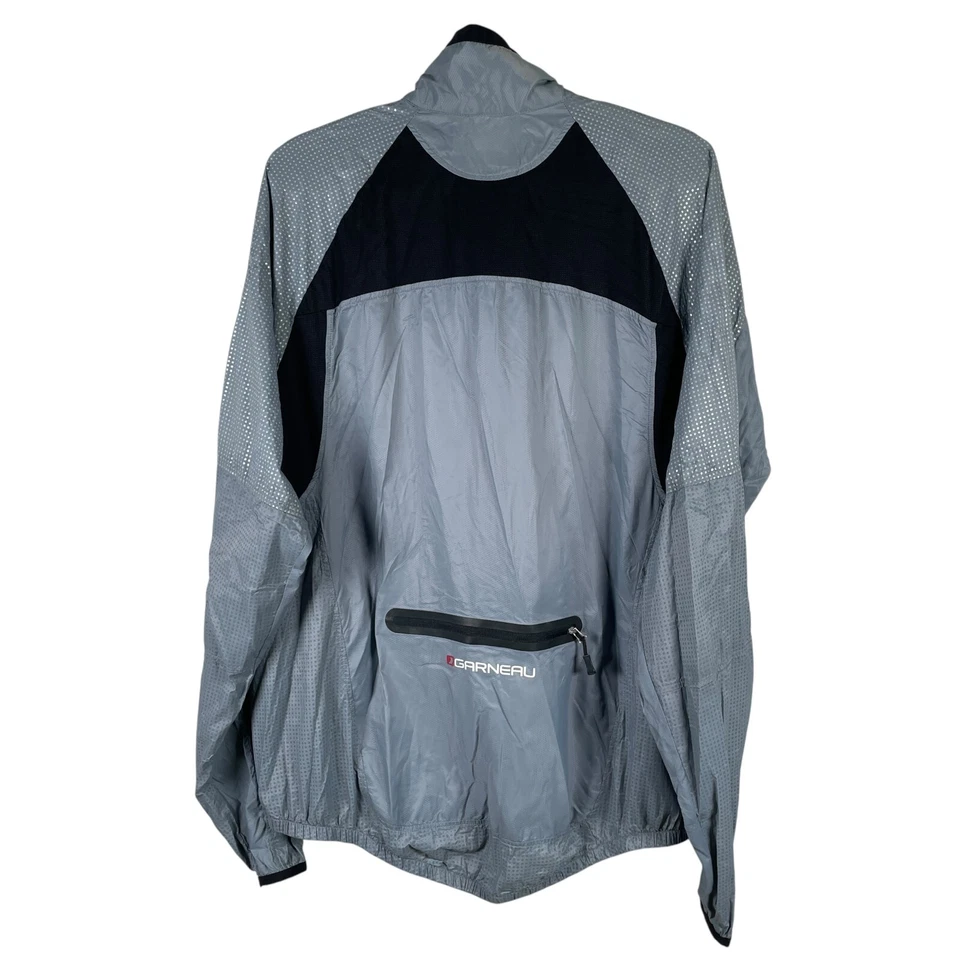 Куртка ветровка мужская Louis Garneau Blink готовая к запуску велосипедная мягкая подкладка размер XL серая на молнии вентиляционная - Изображение 3 из 4