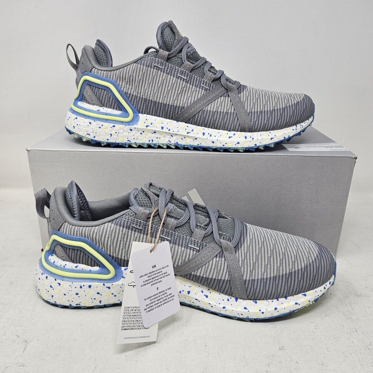 専用★Mサイズ Mens Adidas Solarthon Boost Spikeless Golf Shoes / Grey