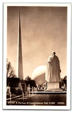 Vintage RPPC Postcard A Portion of Constitutional Mall Real Photo